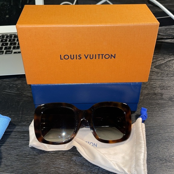 Louis Vuitton Unisex sunglasses z1612W, tortoise brown, used condition - Picture 1 of 12